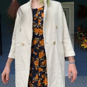 Oversized cozy fall coat